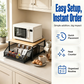 🍳 60% OFF NOW! 🗄️ 2-Tier Kitchen Microwave Stand with Slide-Out Drawer – Heavy-Duty Countertop Shelf, Space-Saving & Easy Access ✨