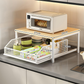 🍳 60% OFF NOW! 🗄️ 2-Tier Kitchen Microwave Stand with Slide-Out Drawer – Heavy-Duty Countertop Shelf, Space-Saving & Easy Access ✨