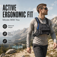 🔥Hot Sale 58% OFF🔥Front & Back Cycling Vest Pack for Men – Hydration Ready, 3L Storage, Breathable Mesh 🏃