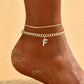 📢📢53% OFF !! ⏰ ✨ Dainty Layered Gold Initial Anklets – Elegant Design, Lightweight & Adjustable – Perfect for Everyday Charm & Gifting 💛