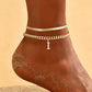 📢📢53% OFF !! ⏰ ✨ Dainty Layered Gold Initial Anklets – Elegant Design, Lightweight & Adjustable – Perfect for Everyday Charm & Gifting 💛