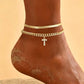 📢📢53% OFF !! ⏰ ✨ Dainty Layered Gold Initial Anklets – Elegant Design, Lightweight & Adjustable – Perfect for Everyday Charm & Gifting 💛