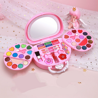 📢📢56% OFF !! ⏰Kids Washable Makeup Toy Set with Portable Pink Handbag