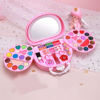 📢📢56% OFF !! ⏰Kids Washable Makeup Toy Set with Portable Pink Handbag
