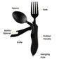🎉🎉Surprise 56% off！🏕️Must-have for outdoor trips 🍴🥄4-In-1 Outdoor Folding Multifunctional Tableware
