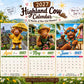 ⏳LAST DAY SALE ONLY ￡9.9!!🔥2027 Funny Highland Cow Wall Calendar | A4 Hanging Calendar | Designed by Isabel Kline