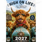 ⏳LAST DAY SALE ONLY ￡9.9!!🔥2027 Funny Highland Cow Wall Calendar | A4 Hanging Calendar | Designed by Isabel Kline