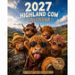 ⏳LAST DAY SALE ONLY ￡9.9!!🔥2027 Funny Highland Cow Wall Calendar | A4 Hanging Calendar | Designed by Isabel Kline