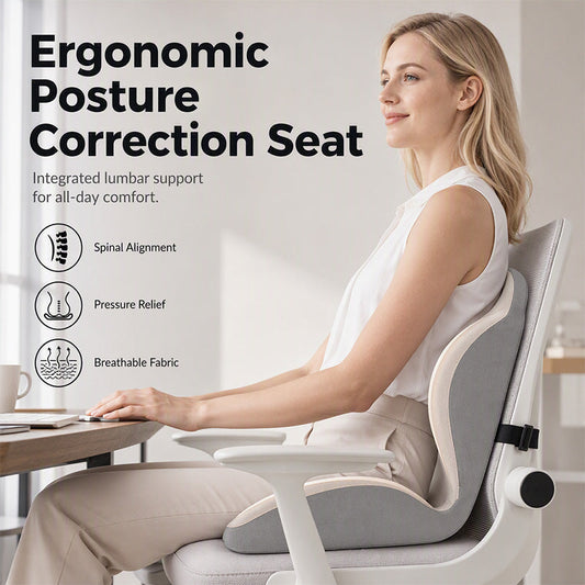 🪑 56% OFF NOW! ✨ Ergonomic memory foam seat cushion with back support – comfortable & supportive for home, office, and car 💺🛡️