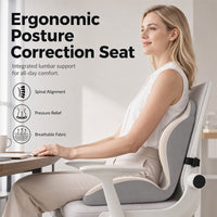🪑 50% OFF NOW! ✨ Ergonomic memory foam seat cushion with back support – comfortable & supportive for home, office, and car 💺🛡️