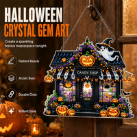 🎃HALLOWEEN SALE ONLY￡9.99!! 🦇👻Halloween DIY Sparkle Art Hanging Ornament Kit