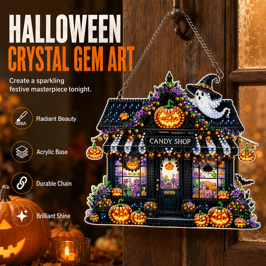 🎃HALLOWEEN SALE ONLY￡9.99!! 🦇👻Halloween DIY Sparkle Art Hanging Ornament Kit