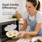 🥳2026 HOT SALE🥳💞50K+ SOLD! 🥗🎁 53% OFF + BUY 2 GET 3 FREE! Microwave Egg Poacher –Dual‑cavity, non‑stick & easy clean. Healthier than frying – stock up & save! 🏠✅