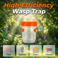 🥳2026 TOP PICK🥳 Solar Wasp & Bee Trap – High-Efficiency Catch Rate, Anti-Escape Design – Durable, Weather-Resistant – Perfect for Gardens & Farms! 🛡️💨