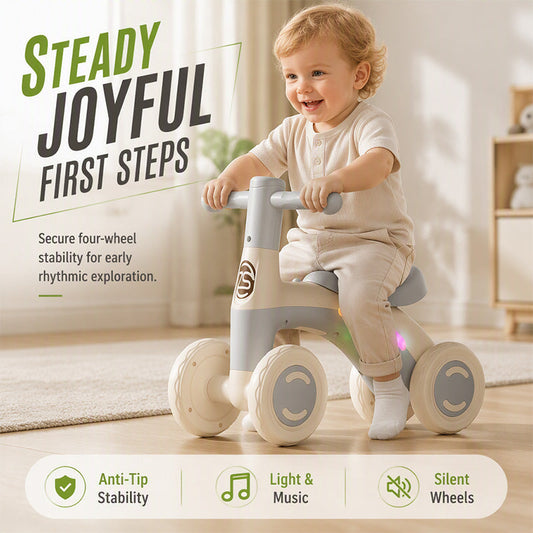 🔥 55% OFF! 🚲 Baby & Toddler Balance Bike with Music & Lights | Fun Ride-On Toy for Early Balance & Coordination | Perfect for 1–3 Years 🎵✨