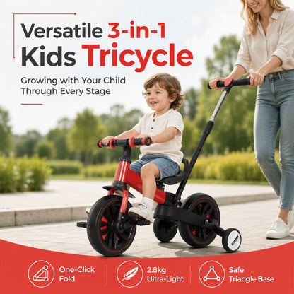 🎁2026 New Arrivals 55% OFF💥3-in-1 Tricycle & Balance Bike for Kids – Playful, Stable & Adaptable 👶✨