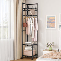 🛋️ LIMITED-TIME 57% OFF! 👚 Space-Saving Garment Rack – Holds Coats, Bags & Folded Essentials Without Eating Up Floor Space 💫