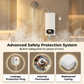 ⏳🔥Soldes 2026 — Plus de 15 000 exemplaires vendus !💧Chauffe-eau électrique instantané sans réservoir, compact — Affichage LED de la température avec multiples dispositifs de sécurité ✨