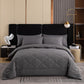 🛏️ LIMITED-TIME 58% OFF! ✨ 3-Piece Quilted Comforter Set with Shams – All-Season Microfiber