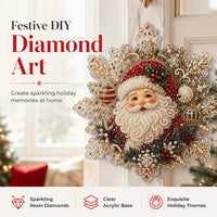 🎅Early Christmas Gift 60% OFF🎄Christmas Diamond Art Hanging Kit