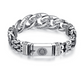 💿 FLASH SALE: 50% OFF! 🕉️ Retro Mantra Bracelet for Men – Six Engraved Syllables & Vintage Silver Finish – Double Chain, 18–22 cm for a Spiritual Style ✨