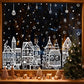 🎁🎄Christmas Sale: 55% OFF✨! Christmas Village Window Sticker Set