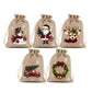 🔥🎁Ready for Christmas!🎅Xmas Sales - 50% OFF🎄Christmas Burlap Gift Bags with Drawstring, For gift giveaways＆party gifts🎅