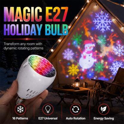 🏆LAST DAY 56% OFF🎄Christmas Projector Light Bulb✨