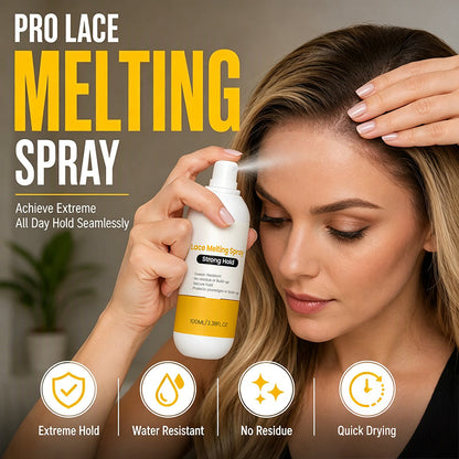 🏆 Last Day Special Price £9.9! 🔥Buy 2 Get 1 Free🎁Strong Hold Lace Melting Spray