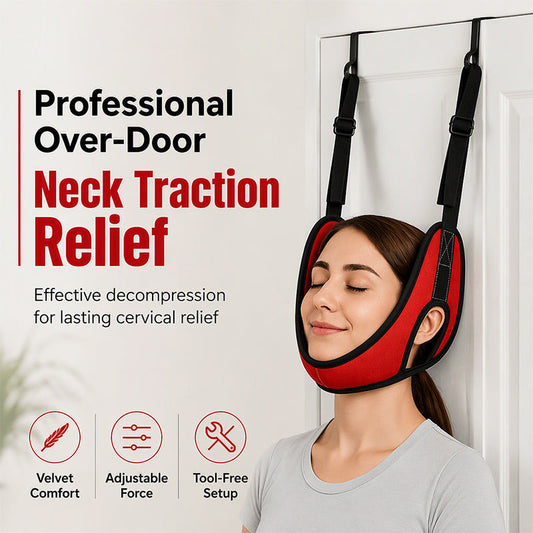 ⏳🔥LIMITED-TIME 56% OFF! ⏰🚪Over Door Cervical Traction Device for Neck Pain Relief💆‍♀️