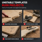 ⏳🔥LIMITED-TIME 50% OFF! ⏰🔧 Router Template – Round Corner R Angle Jig, CNC Machined Alloy & Non-Slip Stop Blocks – For Woodworking & Wardrobe DIY 📐🛠️