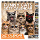 🏆 Last Day Special Price £8.9! 🗓️🐱 2027 Funny Cats Wall Calendar – Sassy Cats & Hilarious Quotes
