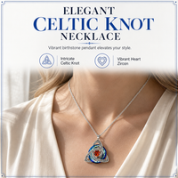 🎁2026 New Arrivals 56% OFF💥Women's Celtic Knot Birthstone Pendant Necklace🌀📿