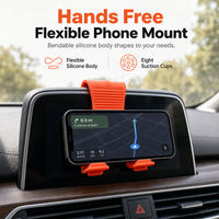 ⏳🔥LIMITED-TIME 55% OFF! ⏰Portable Foldable X-Shaped Silicone Phone Stand Flexible Mobile Phone Holder