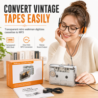 📼60% OFF NOW! 🔄 Transparent Cassette Player – Tape to MP3 Converter, Type-C & Hi-Fi Stereo – Nostalgia Meets Modern Tech 🎵