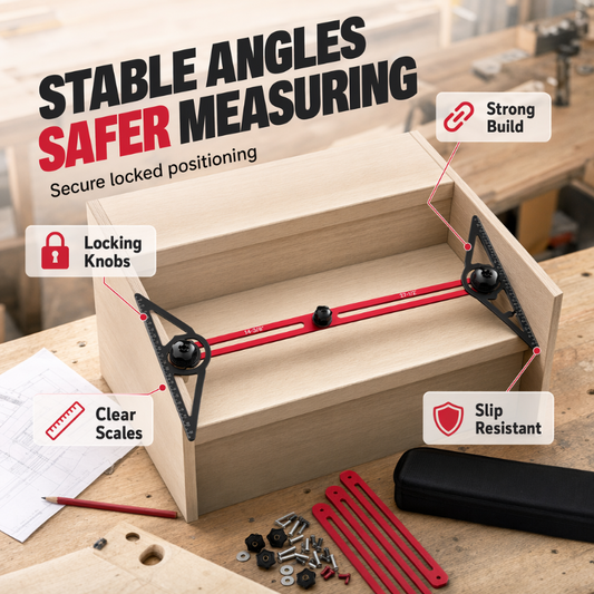 📐 LIMITED-TIME 50% OFF! ⚙️ Woodworking Marking Tool Kit – Solid aluminum & high precision ✨
