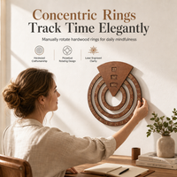 📢📢53% OFF !! ⏰Circular Wooden Rotating Perpetual Calendar – Artistic, Interactive, Timeless ✨