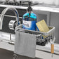 🥳2026 HOT SALE🥳💞50K+ SOLD! 🚿🧽 50% OFF! Faucet Sponge Holder Rack – space aluminum, rustproof, fast-drying, no tools. Organize sink & bathroom instantly! 🛡️✅
