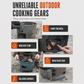 🎁2026 New Arrivals 50% OFF💥Heavy‑Duty Carbon Steel Camping Stove – Wood & Charcoal, High‑Draft Airflow, 3‑in‑1 Cooktop 🍳