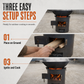 🎁2026 New Arrivals 50% OFF💥Heavy‑Duty Carbon Steel Camping Stove – Wood & Charcoal, High‑Draft Airflow, 3‑in‑1 Cooktop 🍳