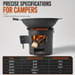🎁2026 New Arrivals 50% OFF💥Heavy‑Duty Carbon Steel Camping Stove – Wood & Charcoal, High‑Draft Airflow, 3‑in‑1 Cooktop 🍳