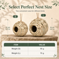 📢📢50% OFF !! ⏰Handwoven Straw Spherical Bird Nest with Round Opening for Outdoor Garden and Yard Decoration