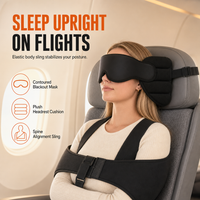 ✈️ 56% OFF NOW! 😴 Memory foam travel pillow & 3D sleep mask – adjustable straps & ergonomic design for a comfortable rest on planes, trains and in the car 🚗