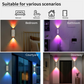💡 56% OFF! 🎄 USB-rechargeable LED night light with motion sensor – RGB colour gradient, dimmable & magnetic. For hallways, bedside tables, desks & wardrobes 🌈