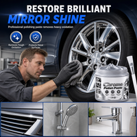 🥳2026 HOT SALE🥳💞50K+ SOLD! ✨🔧 50% OFF! Metal Chrome Polish & Restorer Paste with Brush – scratch-free formula restores mirror shine, removes rust & water spots. Protects chrome, wheels & fixtures! 🛡️💪