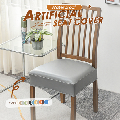 📢📢 50% OFF🪑  Waterproof Stretch PU Leather Dining Chair Seat Cover 💧