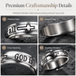 💍 54% OFF! ✨ Silver Titanium Spinner Ring – "God Is Within Her" engraving ✨