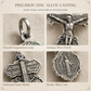📢📢40%  OFF !! ⏰Zinc Alloy Pardon Crucifix with and Saint Benedict Medals Religious Charm for Jewelry Making