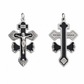 📢📢40%  OFF !! ⏰Zinc Alloy Pardon Crucifix with and Saint Benedict Medals Religious Charm for Jewelry Making