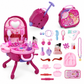 📢📢51%  OFF !! ⏰Kids’ Pretend Makeup Vanity Suitcase – Portable Dress-Up Toy Set for Girls